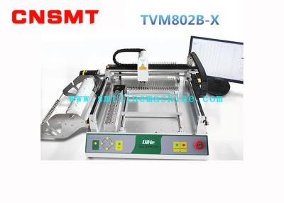China Mini Automatic SMT Pick And Place Machine PCB Assembly CNSMT QIHE TVM802BX 2 HD Cameras for sale