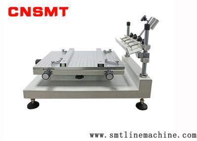 China Pequeña impresora de la pantalla del PWB de la mesa de SMT de la plantilla de la soldadura de la impresora manual de la goma CNSMT-3040H en venta