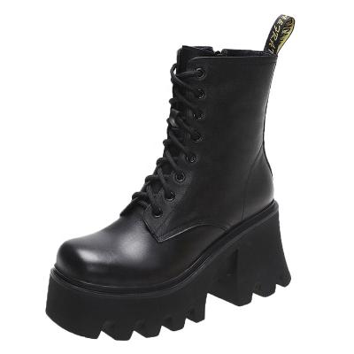 China 2022 Deodorization Vampire News Boots Women's Ankle Martin Boots PU Factory Material Wholesaler for sale