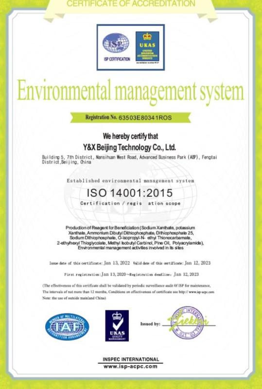 Environmental management system - Y&X Beijing Technology Co., Ltd.