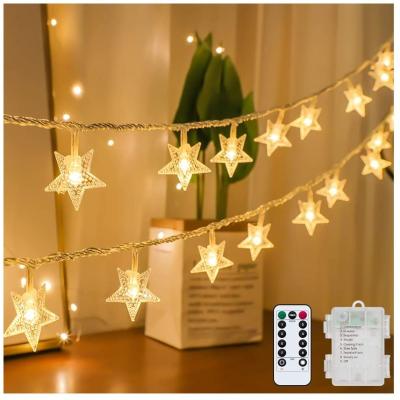 China Star String Lights Battery Operated LED Twinkle Little Star Light Warm White Indoor and Outdoor Decoration for Kids Room for sale