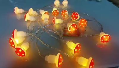 China String Lights Mushroom Decorative String Lights Led USB Plug-in Silver Copper Wire Novelty Fairy Lights for Holiday Party for sale