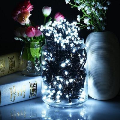 China 300 Counts Clear Black Wire Christmas Light Warm White Lights for Indoor or Outdoor Christmas Decorations for Xmas Wedding Party for sale