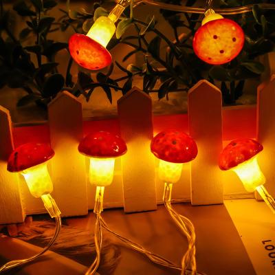 China Battery Powered LED and USB Silver Wire Mushroom Fairy String Lights for Bedroom Indoor Wedding Dorm Garden Wedding Part for sale