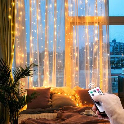 China 3m LED fairy lights garland curtain lamp Remote control USB string lights New Year Christmas decorations for home bedroo for sale