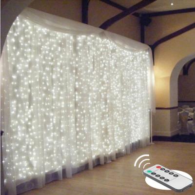 China 3M remote LED curtain fairy Lights string Christmas led patio party wedding window decor outdoor string Lights for new y for sale