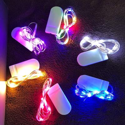 China Waterproof Fairy Light CR2032 Battery Powered LED Mini Christmas Light Copper Wire String Light For Wedding Xmas Garland for sale