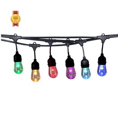 China China Factory Hot Sale Ip65 Waterproof Dustproof 52Ft Festival Christmas Outdoor E27 Night Street String Pendant Bulb Led Lights for sale