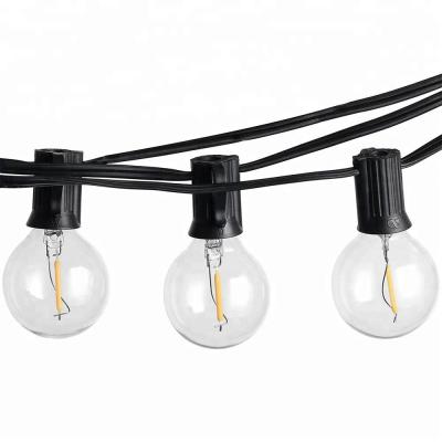 China LED Globe String lights Hanging E17 base G40 Bulbs  string  Christmas decorated for sale