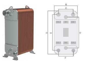 Quality Central Air Conditioner Brazed Plate Heat Exchanger Refrigeration High for sale