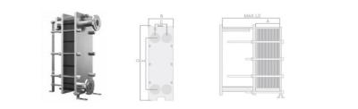 China Personalización Compacto Placa intercambiador de calor de acero inoxidable Patrón de placa recta en venta