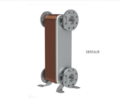 China Confiable Evaporador de placa de cobre con soldadura de placa de enfriador de placas intercambiador de calor OEM en venta