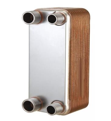 China Water To Water Copper Plate Heat Exchanger For HVAC Industry Compact Size for sale