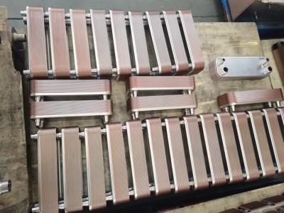 China Kompakter und individuell angepasster Kupferplattenwärmetauscher mit maximalem Druck von 4,5 Mpa zu verkaufen