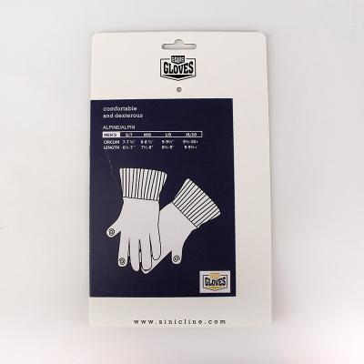 Chine Les cintres de papier réutilisés faits sur commande empaquettent des cintres de carton pour les gants accrochants à vendre