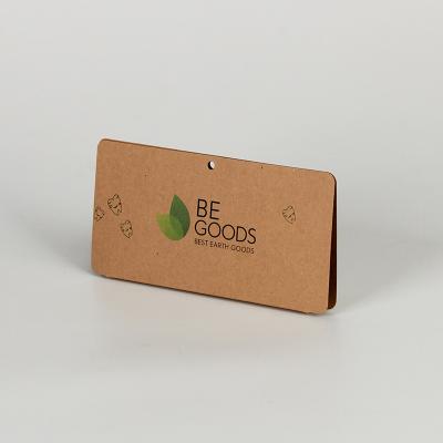 China Sustainable Kraft Paper Header Cards Customized Logo Offest Printing for sale