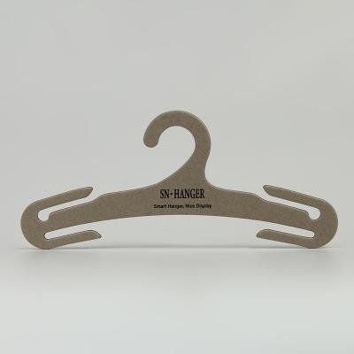 China Recycled Custom Printing Thick Cardboard Paper Hanger Lingerie Hanger for sale