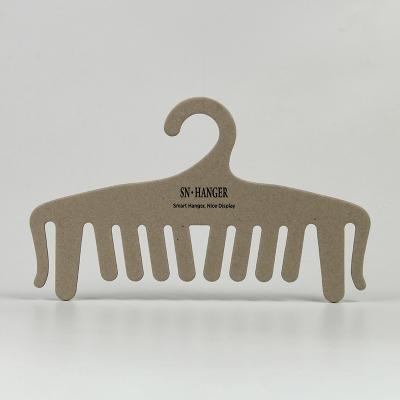 China Thick Natural Cardboard Paper Lingerie Hanger Recycled Sustainable Custom Logo for sale