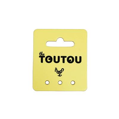 China Impresión de logotipo personalizado de papel de cartón duro colgador para accesorios para mascotas en venta