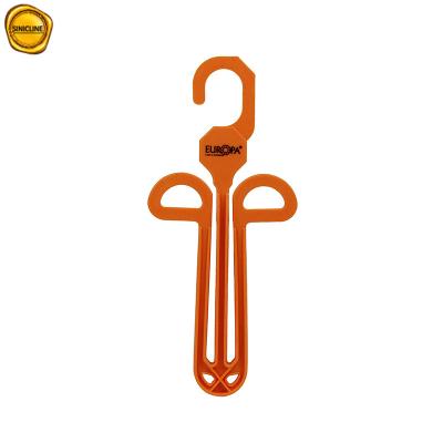 China Customized Logo Orange Plastic Hanger For Shoes/ Slippers for sale