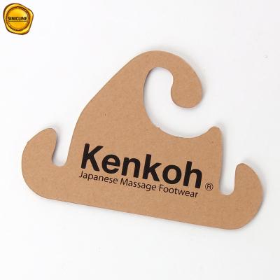 China 2mm Thick Flip Flops Recycled Cardboard Hangers With Kraft Paper for sale