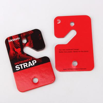 China Custom Printing Instrument Strap Cardboard Hangers Punching Holes for sale