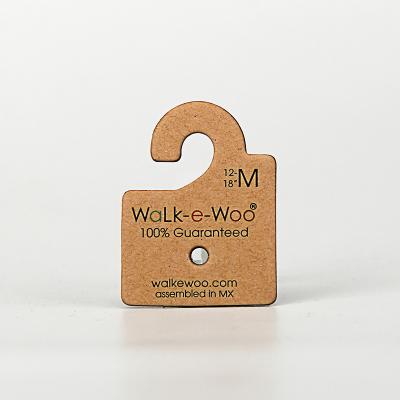 China 38mmx50mm Personalised Cardboard Hooks To Hang Dog Leashes for sale