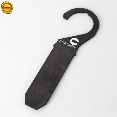China 30mm*160mm Black 2.5mm Plastic Belt Hook For Shop Display for sale