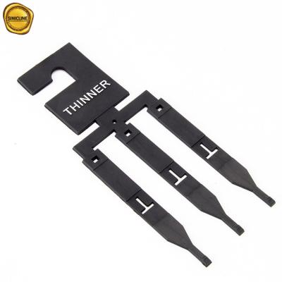 China Multifunction Black Plastic Leather Belt Hangers With Three Tails for sale