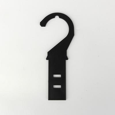 China Gancho de gancho plástico da exposição da correia do preto do costume dos PP para o uso varejo à venda