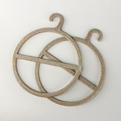China Eco Friendly Plastic Hanging Scarf Hanger With 1'' Ring for sale