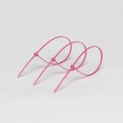 Cina Fascette ferma-cavo di nylon rosa di multi scopo di iso 200MM x 2,5 millimetri in vendita
