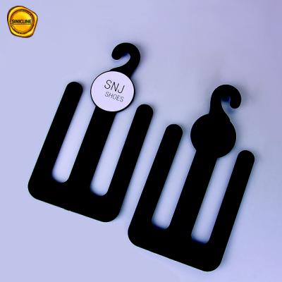 China Embossed Foil Printing Logo Custom Plastic Hangers 2mm 2.5mm Thick for sale