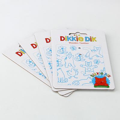 China 700gsm Paper 14cm*20cm Printable Product Header Cards For Kids Toys for sale