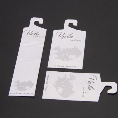 China 500gsm White Pearl Paper Header Cards for sale