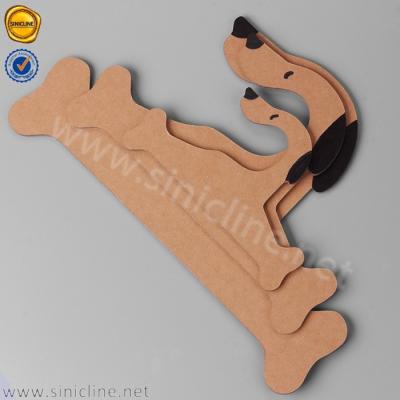 China Rigid Board Custom Made Cardboard Hangers For Pet Clothes for sale