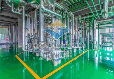 China Deodorizing Section Chemical Refining Process For Environmentally Friendly Edible Oil for sale