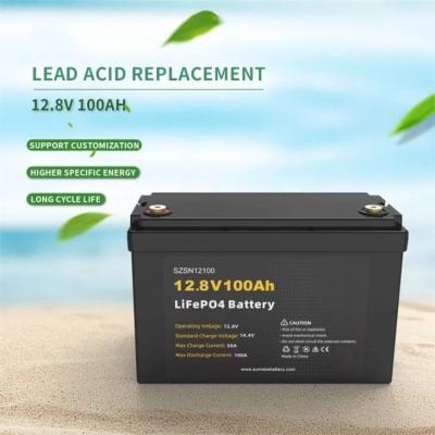 China OEM ODM 12 Volt Deep Cycle Rechargeable Battery 100AH LiFePO4 Battery for sale