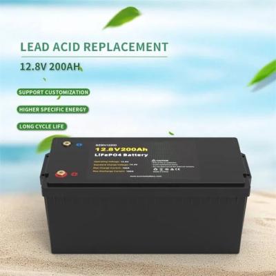 China Solar LFP Rechargeable Deep Cycle Battery 12V 200Ah Cell Energy Battery Pack for sale