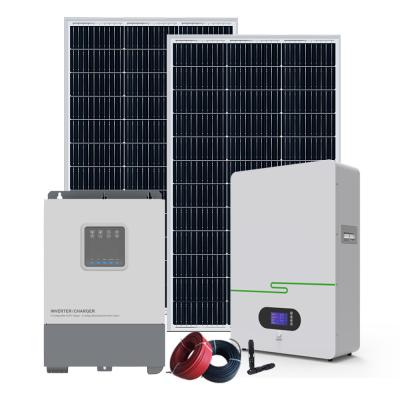 China MPPT Solar Energy Storage System Home Power 5KW Hybrid Solar System for sale