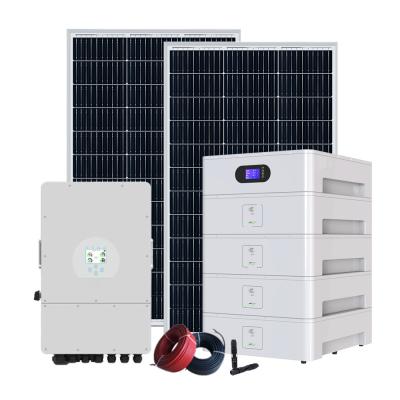 China Hybrid Solar Energy Storage System 10KW On Off Grid Solar Power System for sale
