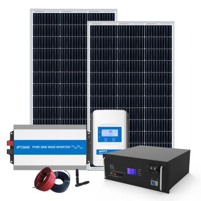 China Residential Solar Energy Storage System Electric Off Grid Solar Power System for sale