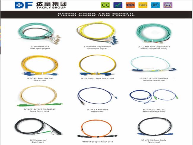 MPO LC Duplex OM4 12 Fibers Optical Breakout Cable product image