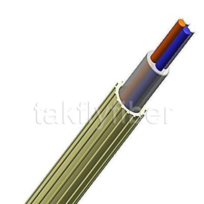 Cina 2 - 12 Fibers Low Friction Air Blown Cable Microduct G657A1 G657A2 Groove Design in vendita