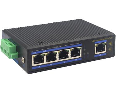 China Interruptor Ethernet POE industrial de 4 puertos Gigabit con ranura SFP en venta