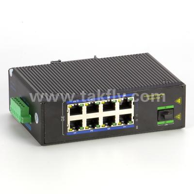 China 8-Port Industrial Gigabit POE Switch with SFP DIN-Rail Mount for sale
