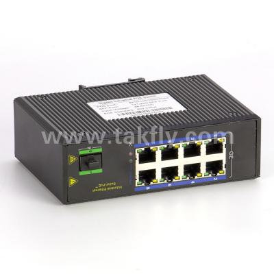 China 8-Port Industrial Gigabit POE Switch with SFP DIN-Rail Mount for sale