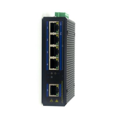 Κίνα Βιομηχανικός διακόπτης POE 5 θύρων Gigabit DIN-Rail Mount IP40 προς πώληση