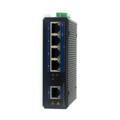 Κίνα Βιομηχανικός διακόπτης POE 5 θύρων Gigabit DIN-Rail Mount IP40 προς πώληση