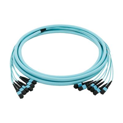 China Multimode MPO MTP Fiber Optic 50/125um Breakout Fiber Optic Mtp Cable for sale